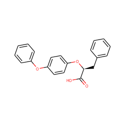 O=C(O)[C@H](Cc1ccccc1)Oc1ccc(Oc2ccccc2)cc1 ZINC000045302230