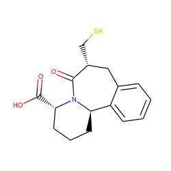 O=C(O)[C@H]1CCC[C@@H]2c3ccccc3C[C@@H](CS)C(=O)N12 ZINC000004632110