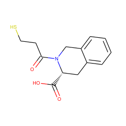 O=C(O)[C@H]1Cc2ccccc2CN1C(=O)CCS ZINC000005139035