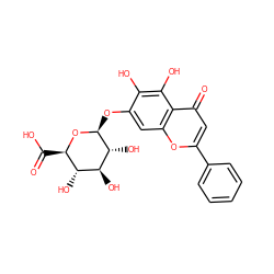 O=C(O)[C@H]1O[C@@H](Oc2cc3oc(-c4ccccc4)cc(=O)c3c(O)c2O)[C@H](O)[C@@H](O)[C@@H]1O ZINC000003943903