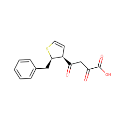 O=C(O)C(=O)CC(=O)[C@@H]1C=CS[C@@H]1Cc1ccccc1 ZINC000101878356