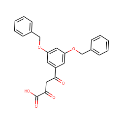 O=C(O)C(=O)CC(=O)c1cc(OCc2ccccc2)cc(OCc2ccccc2)c1 ZINC000100500546