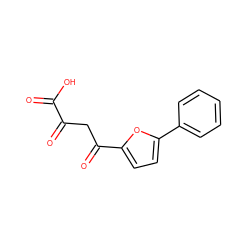 O=C(O)C(=O)CC(=O)c1ccc(-c2ccccc2)o1 ZINC000028372265