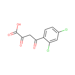 O=C(O)C(=O)CC(=O)c1ccc(Cl)cc1Cl ZINC000022113519