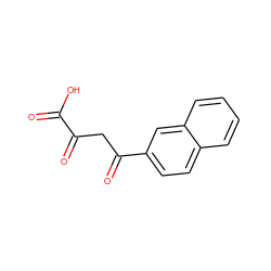 O=C(O)C(=O)CC(=O)c1ccc2ccccc2c1 ZINC000027709468