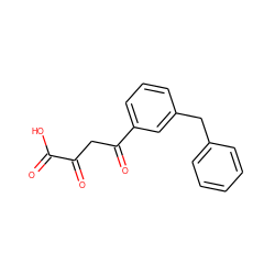 O=C(O)C(=O)CC(=O)c1cccc(Cc2ccccc2)c1 ZINC000100406249