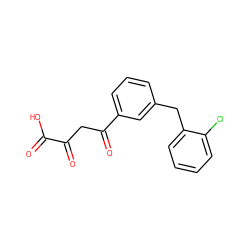 O=C(O)C(=O)CC(=O)c1cccc(Cc2ccccc2Cl)c1 ZINC000101873728