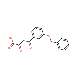 O=C(O)C(=O)CC(=O)c1cccc(OCc2ccccc2)c1 ZINC000100500555