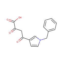 O=C(O)C(=O)CC(=O)c1ccn(Cc2ccccc2)c1 ZINC000101885154