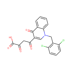 O=C(O)C(=O)CC(=O)c1cn(Cc2c(Cl)cccc2Cl)c2ccccc2c1=O ZINC000473172514