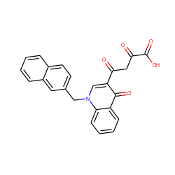 O=C(O)C(=O)CC(=O)c1cn(Cc2ccc3ccccc3c2)c2ccccc2c1=O ZINC000473123219