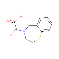 O=C(O)C(=O)N1CCSc2ccccc2C1 ZINC000035285049