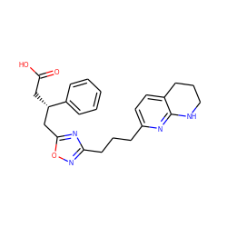 O=C(O)C[C@@H](Cc1nc(CCCc2ccc3c(n2)NCCC3)no1)c1ccccc1 ZINC000028570869