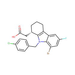 O=C(O)C[C@@H]1CCCc2c1n(Cc1ccc(Cl)cc1)c1c(Br)cc(F)cc21 ZINC000116095960