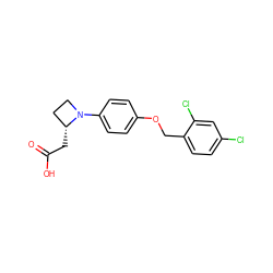 O=C(O)C[C@@H]1CCN1c1ccc(OCc2ccc(Cl)cc2Cl)cc1 ZINC001772609487