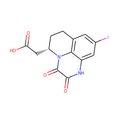 O=C(O)C[C@@H]1CCc2cc(I)cc3[nH]c(=O)c(=O)n1c23 ZINC000029326669