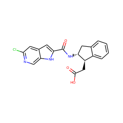 O=C(O)C[C@@H]1c2ccccc2C[C@H]1NC(=O)c1cc2cc(Cl)ncc2[nH]1 ZINC000049035062