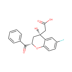 O=C(O)C[C@]1(O)C[C@@H](C(=O)c2ccccc2)Oc2ccc(F)cc21 ZINC000026268393