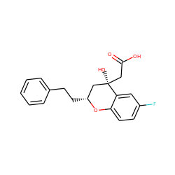 O=C(O)C[C@]1(O)C[C@@H](CCc2ccccc2)Oc2ccc(F)cc21 ZINC000013456281