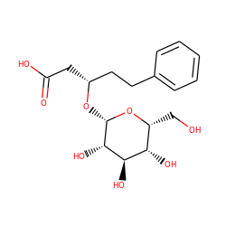 O=C(O)C[C@H](CCc1ccccc1)O[C@@H]1O[C@H](CO)[C@H](O)[C@@H](O)[C@@H]1O ZINC000247373934