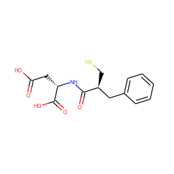 O=C(O)C[C@H](NC(=O)[C@@H](CS)Cc1ccccc1)C(=O)O ZINC000059807513