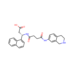 O=C(O)C[C@H](NC(=O)CCC(=O)Nc1ccc2c(c1)CNCC2)c1cccc2ccccc12 ZINC000058538349