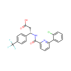 O=C(O)C[C@H](NC(=O)c1cccc(-c2ccccc2Cl)n1)c1ccc(C(F)(F)F)cc1 ZINC000203336880