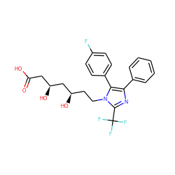 O=C(O)C[C@H](O)C[C@H](O)CCn1c(C(F)(F)F)nc(-c2ccccc2)c1-c1ccc(F)cc1 ZINC000013833932