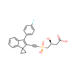 O=C(O)C[C@H](O)C[P@](=O)(O)C#CC1=C(c2ccc(F)cc2)c2ccccc2C12CC2 ZINC000026748991