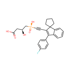 O=C(O)C[C@H](O)C[P@](=O)(O)C#CC1=C(c2ccc(F)cc2)c2ccccc2C12CCCC2 ZINC000026747101