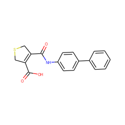 O=C(O)C1=C(C(=O)Nc2ccc(-c3ccccc3)cc2)CSC1 ZINC000028525228