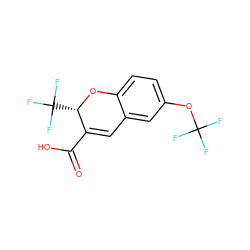 O=C(O)C1=Cc2cc(OC(F)(F)F)ccc2O[C@H]1C(F)(F)F ZINC000034007318