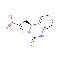 O=C(O)C1=NN2C(=O)Nc3ccccc3[C@@H]2C1 ZINC000013472597