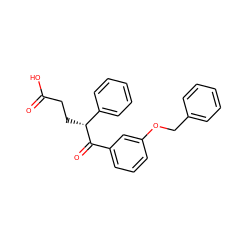 O=C(O)CC[C@@H](C(=O)c1cccc(OCc2ccccc2)c1)c1ccccc1 ZINC000013780350