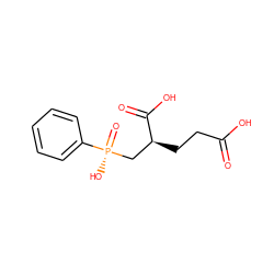 O=C(O)CC[C@@H](C[P@@](=O)(O)c1ccccc1)C(=O)O ZINC000013470241