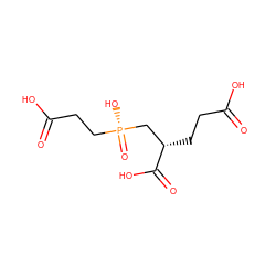 O=C(O)CC[C@@H](C[P@](=O)(O)CCC(=O)O)C(=O)O ZINC000013531759