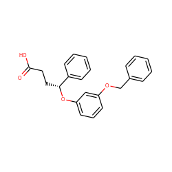 O=C(O)CC[C@@H](Oc1cccc(OCc2ccccc2)c1)c1ccccc1 ZINC000013780347