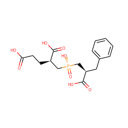O=C(O)CC[C@H](C[P@@](=O)(O)C[C@@H](Cc1ccccc1)C(=O)O)C(=O)O ZINC000013470282