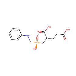 O=C(O)CC[C@H](C[P@](=O)(O)CNc1ccccc1)C(=O)O ZINC000002022564