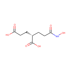 O=C(O)CC[C@H](CCC(=O)NO)C(=O)O ZINC000013533418