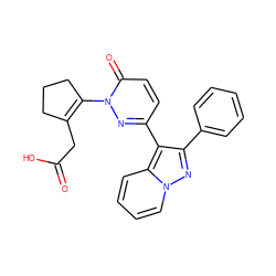 O=C(O)CC1=C(n2nc(-c3c(-c4ccccc4)nn4ccccc34)ccc2=O)CCC1 ZINC000026143371