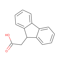 O=C(O)CC1c2ccccc2-c2ccccc21 ZINC000000388682