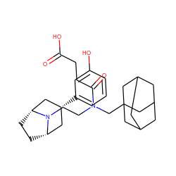 O=C(O)CCC(=O)N(CCN1[C@H]2CC[C@@H]1C[C@H](c1cccc(O)c1)C2)CC12CC3CC(CC(C3)C1)C2 ZINC001772622423