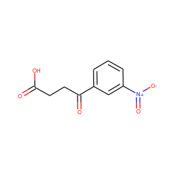 O=C(O)CCC(=O)c1cccc([N+](=O)[O-])c1 ZINC000000345355