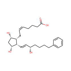 O=C(O)CCC/C=C\C[C@H]1[C@@H](O)C[C@@H](O)[C@H]1/C=C/[C@@H](O)CCCCc1ccccc1 ZINC000026579595