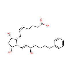 O=C(O)CCC/C=C\C[C@H]1[C@@H](O)C[C@@H](O)[C@H]1/C=C/[C@H](O)CCCCc1ccccc1 ZINC000095613241