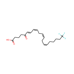 O=C(O)CCCC(=O)/C=C/C=C\C/C=C\C/C=C\CCCCC(F)(F)F ZINC000071317787