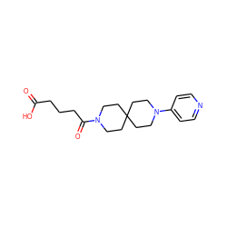 O=C(O)CCCC(=O)N1CCC2(CC1)CCN(c1ccncc1)CC2 ZINC000028755381