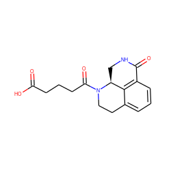 O=C(O)CCCC(=O)N1CCc2cccc3c2[C@@H]1CNC3=O ZINC000045351140