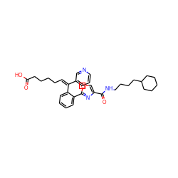 O=C(O)CCCC/C=C(/c1cccnc1)c1ccccc1-c1nc(C(=O)NCCCCC2CCCCC2)co1 ZINC000029565772